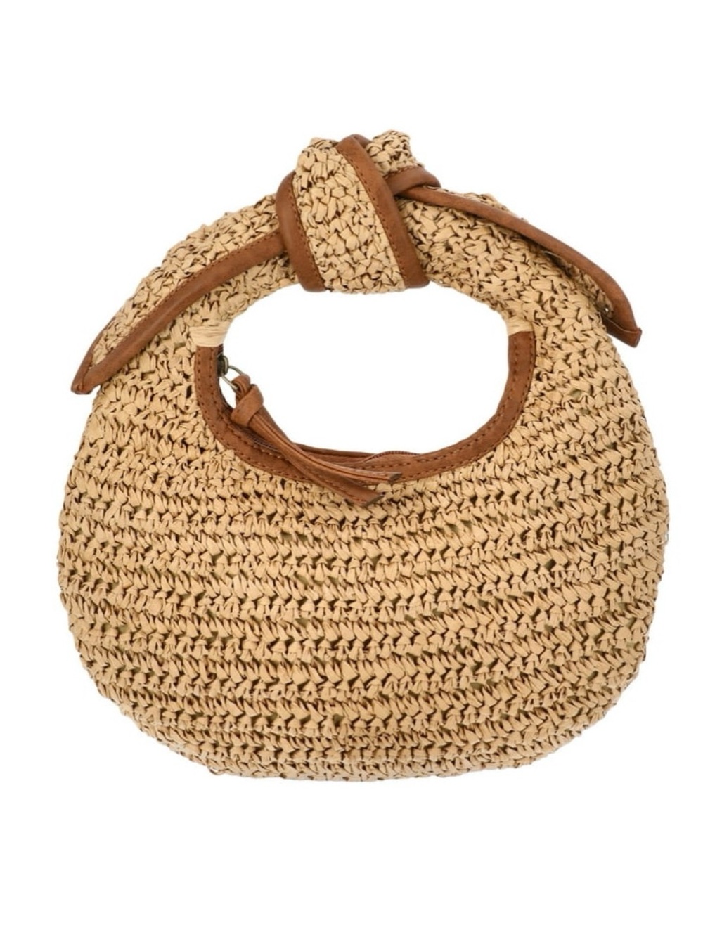 Time and Tru Top Knot Mini Crescent Bag